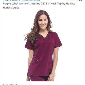 Purple Heart by healing hands yoga scrubs